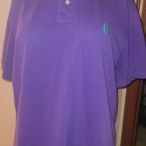 Men's size medium chaps polo shirt purple